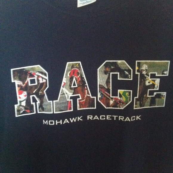 Mohawk Horse Racing Track T Shirt Size Large - Picture 2 of 7
